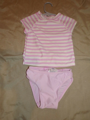 Baby Girl's 18 - 24 Month Pink Two Piece Swim Suit