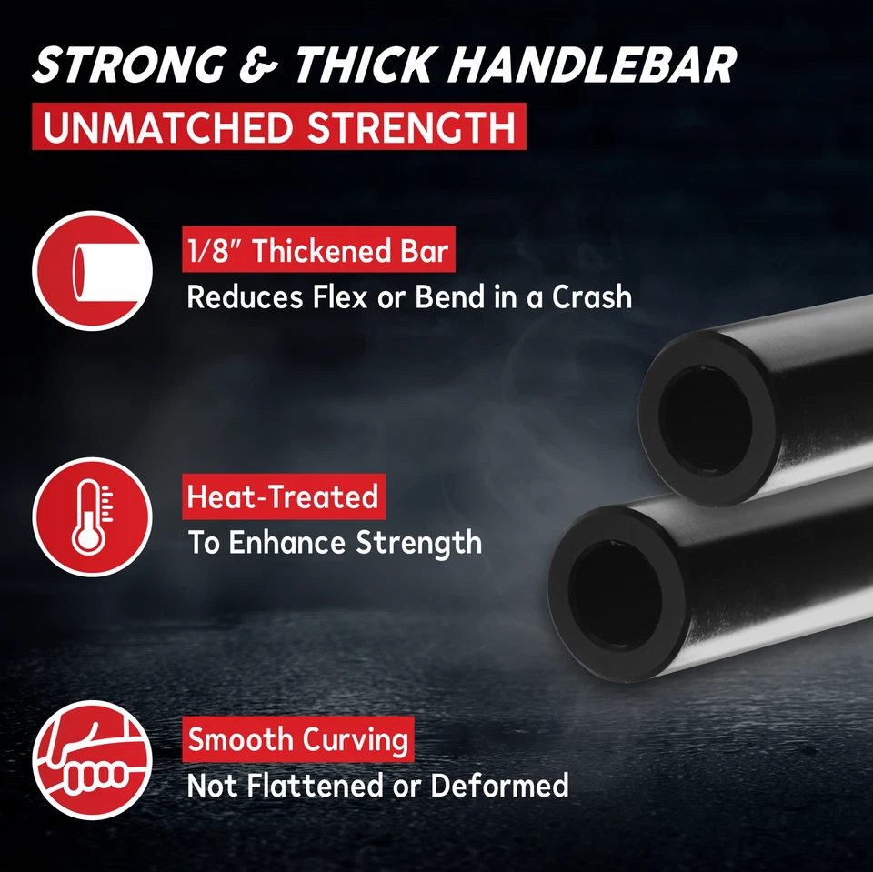 Manillar moto 7/8" barras para Honda XR 50 70 80 100 200 250 400 500 600 650 Foto 3 de 4