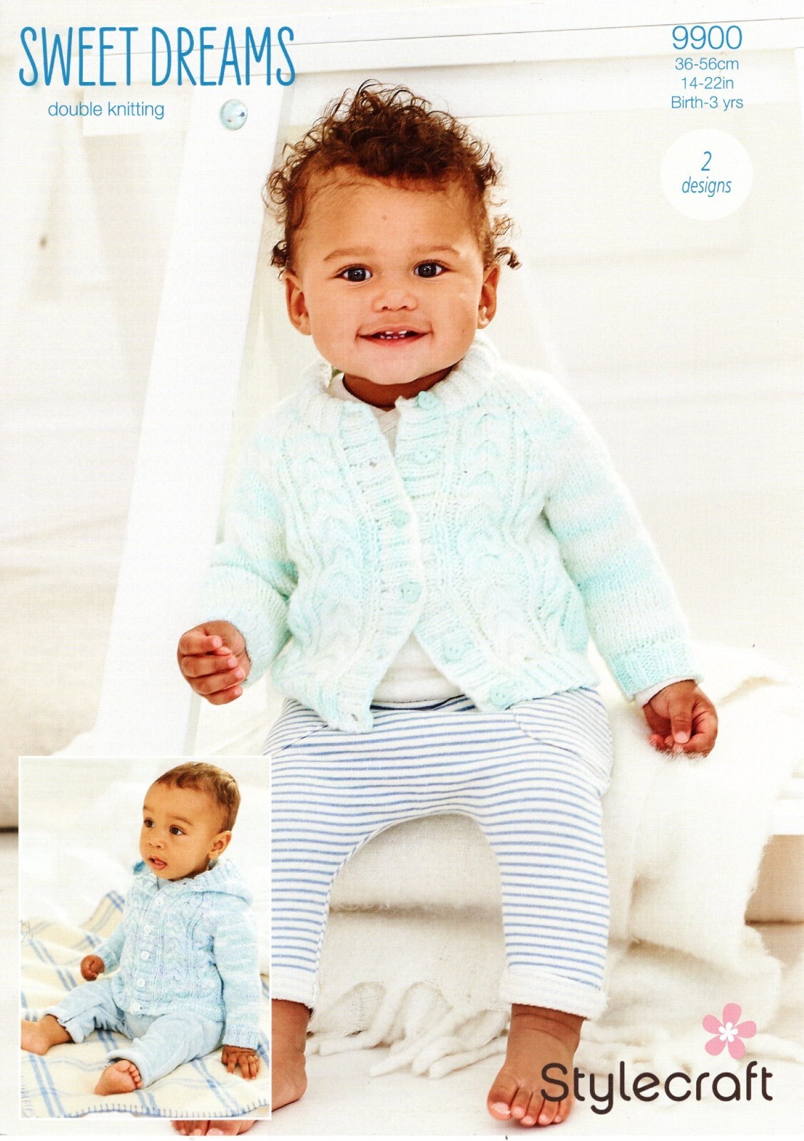 Stylecraft Baby DK Knitting Pattern - 9900 Cardigan & Jacket