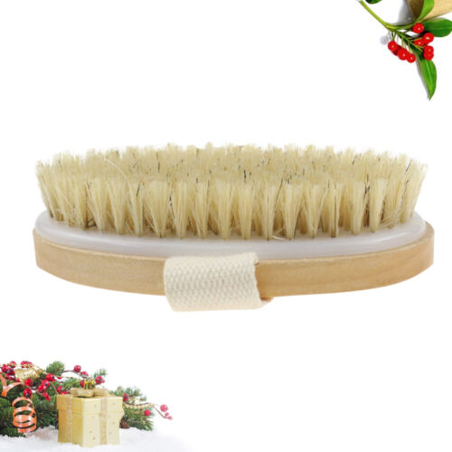  Bamboo Wooden Facial Massager Scrubber Hand Held Cellulite Brush - Picture 1 of 11