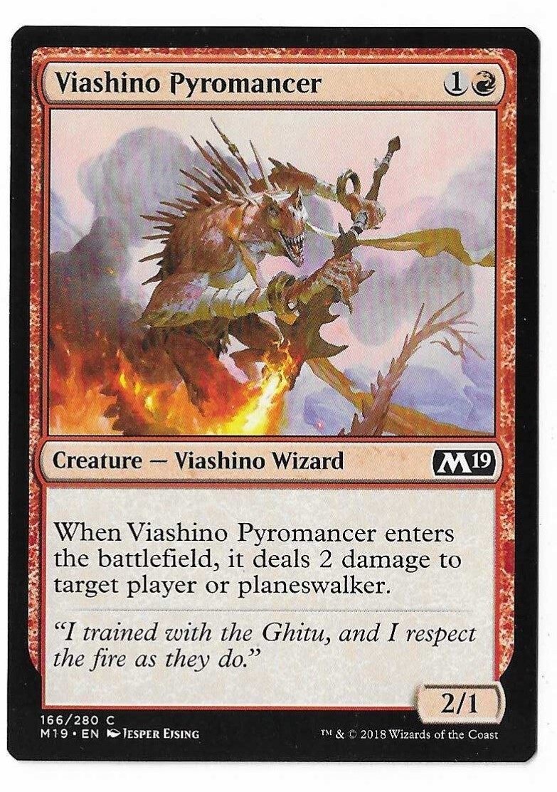 MTG Viashino Pyromancer Core Set 2019 (M19) Common Magic Card #166