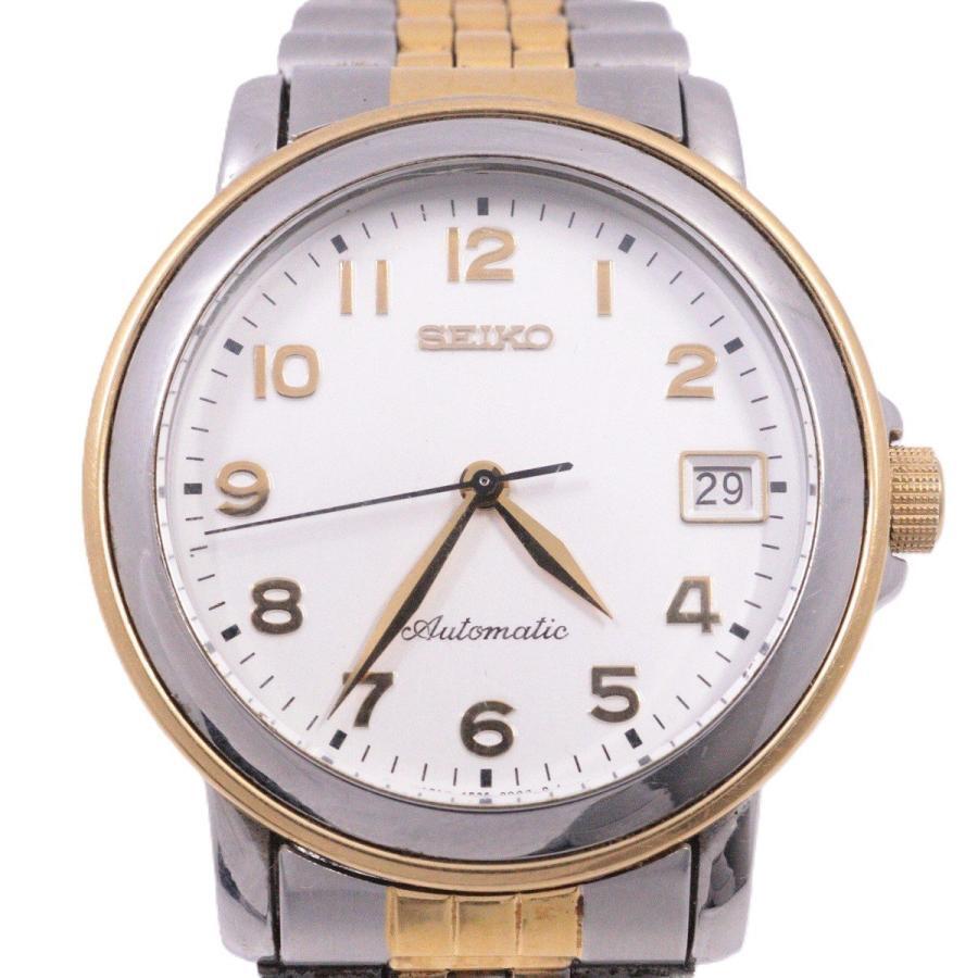 SEIKO SCVJ003 4S25-8000 Automatic White Dial Gold Plated SS