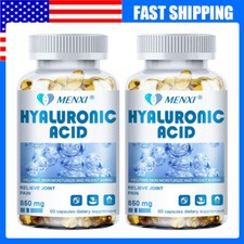 2PC Hyaluronic Acid Capsules 850MG - Support Healthy Joints Help Reduce Wrinkles