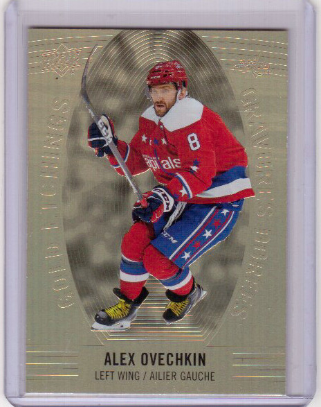 ALEX OVECHKIN 19/20 Upper Deck Tim Hortons Gold Etchings Insert #GE-8 Capitals