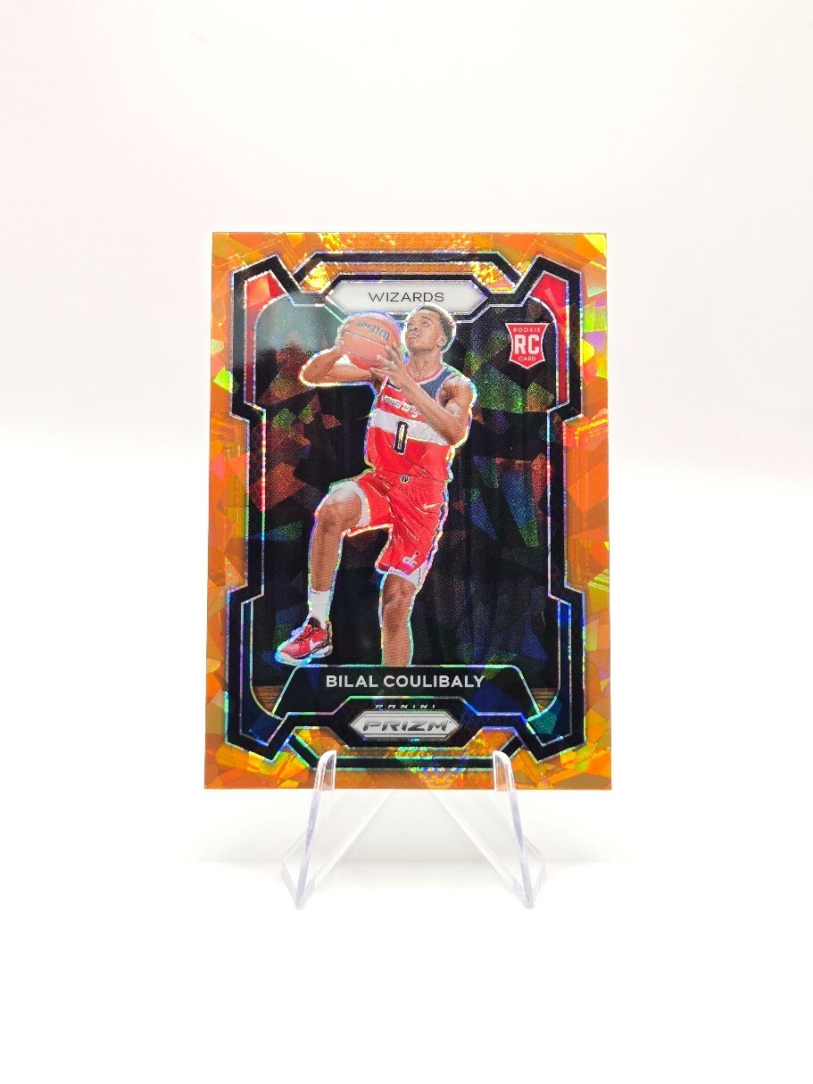 Bilal Coulibaly 2023-24 Panini Prizm RC Orange Ice Prizm SP #153 Wizards