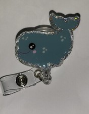 Whale Badge Reel, ID Holder, Retractable ID Holder