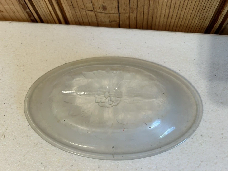 Jabonera decoradora de vidrio esmerilado e4 de colección Avon Foto 4 de 4