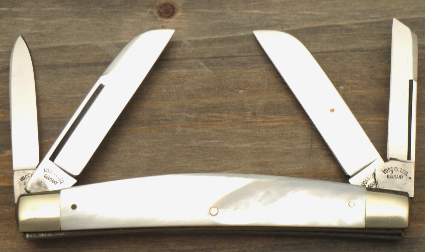 Vintage Solingen Made VOSS CUTLERY COMPANY Large Congress Mother of