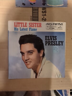45 ''His Latest Flame/Little Sister''-Elvis Presley w/Picture Sleeve-RCA #47-7908