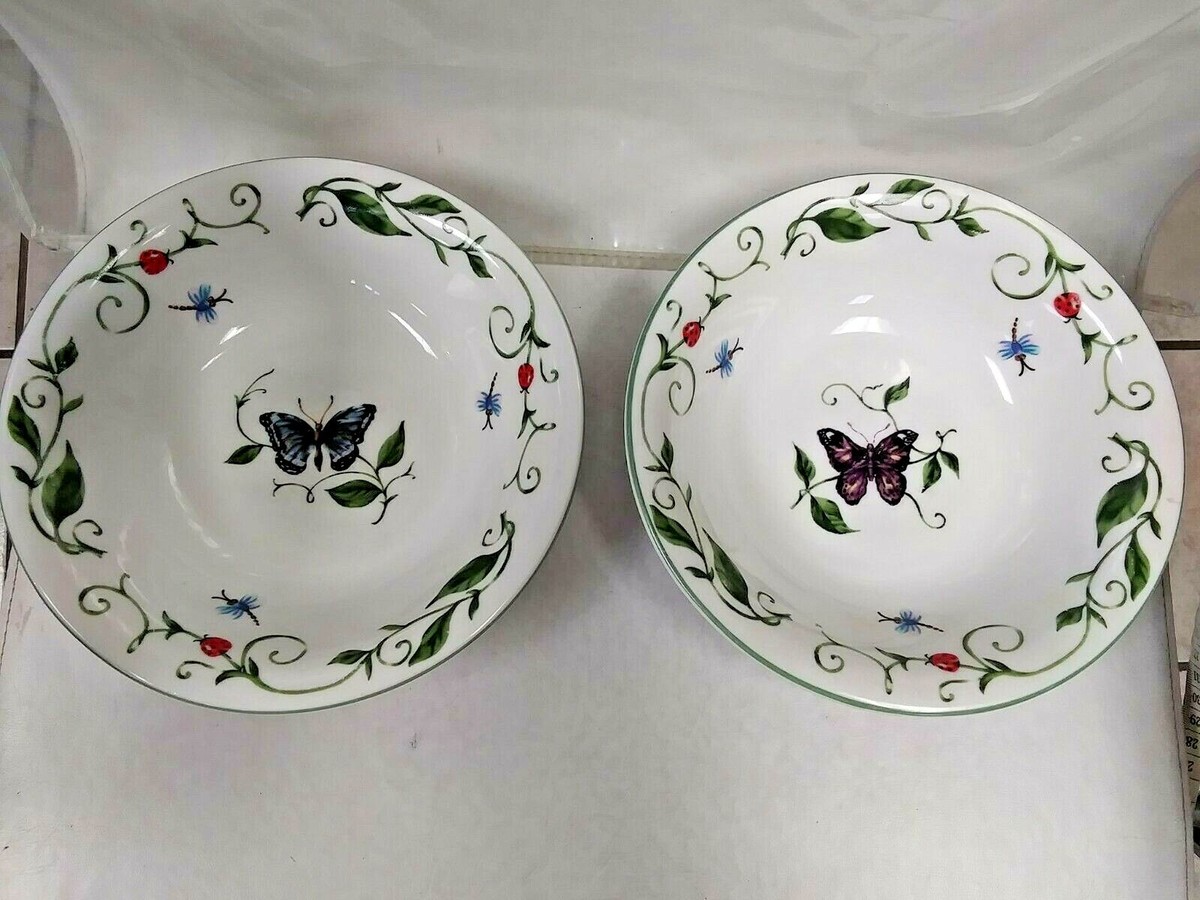 canister sets dragonfly dishes set Set of Tabletops Unlimited Purple Blue Butterfly Dragonfly