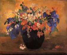 Paul Gauguin Vase of Flowers Still Life Giclee Print on Canvas 8x10 Wall Decor