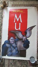 MULAN (1998) - Disney Original 27x40 Rolled WIndow Clinger - SHAN YU