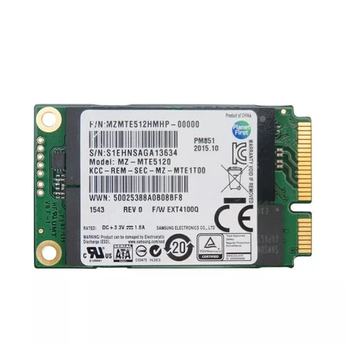 Samsung PM851 512GB SSD MZ-MTE5120 mSATA Solid State Drive For Dell HP Lenovo