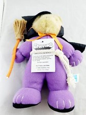 Vintage Stuffins Witch Halloween Plush Bear 9"