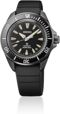#ad Seiko Prospex 41.7mm Automatic Men#x27;s Diver Watch Black Band $319.99