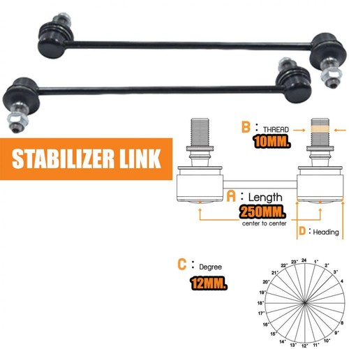 2x Stabilizer Sway Bar Link for Mazda B2200 B2600 1987-1993 MPV 1989