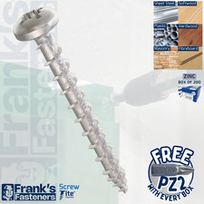 SCREW-TITE® POZI PAN WOOD SCREWS MULTI PURPOSE PZ WOODSCREWS ZINC TITE-FIX®