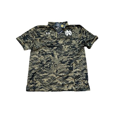 NEW NWT Notre Dame Fighting Irish Under Armour Men's Freedom Polo Shirt  Medium