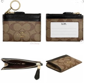 coach mini id wallet