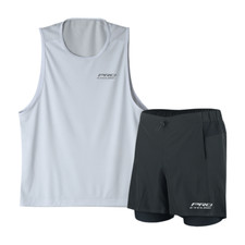 Power-Mesh Muscle Tank - Hybrid Shorts Set