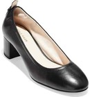 Cole Haan Z4834 Womens Black 50 Mm Aviana Black Leather Pumps Size 7B