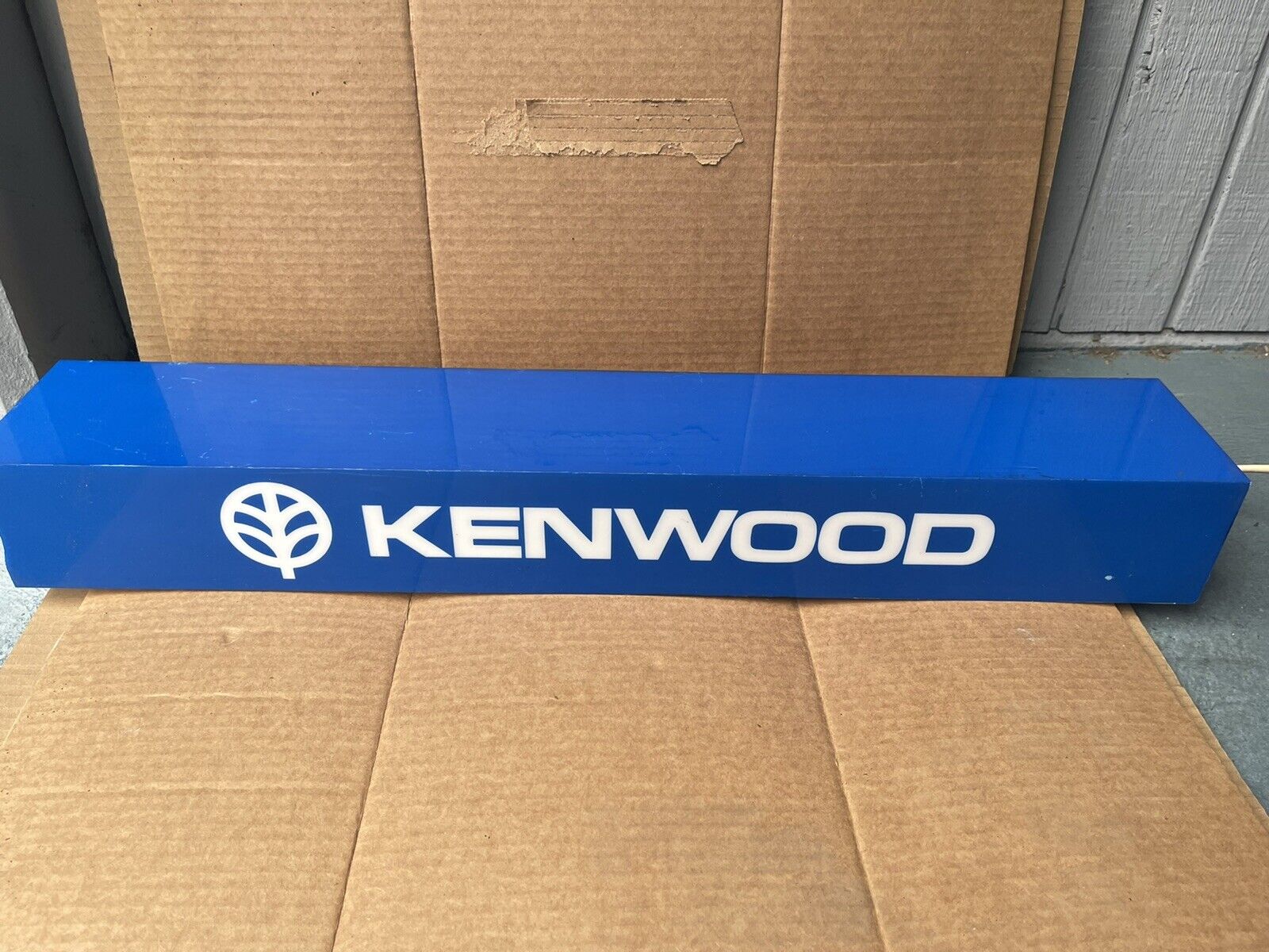 VINTAGE STORE DISPLAY 5 ☆ very popular Time sale LIGHTED Kenwood Read SIGN 28” ELECTRONICS