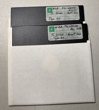 Two Disk PC-WRITE 4199 DOS IBM Tandy Vintage