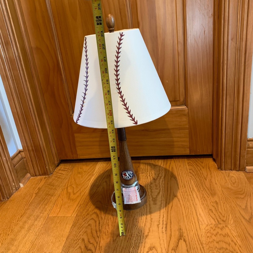 Official Little League Baseball Bat Ball Themed Lamp Table Desk Office