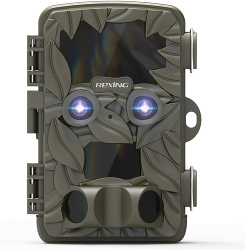 REXING Woodlens H6 - Dual Camera Trail Cam, 4K+FHD Ultra HD Video - 第 1/9 張圖片
