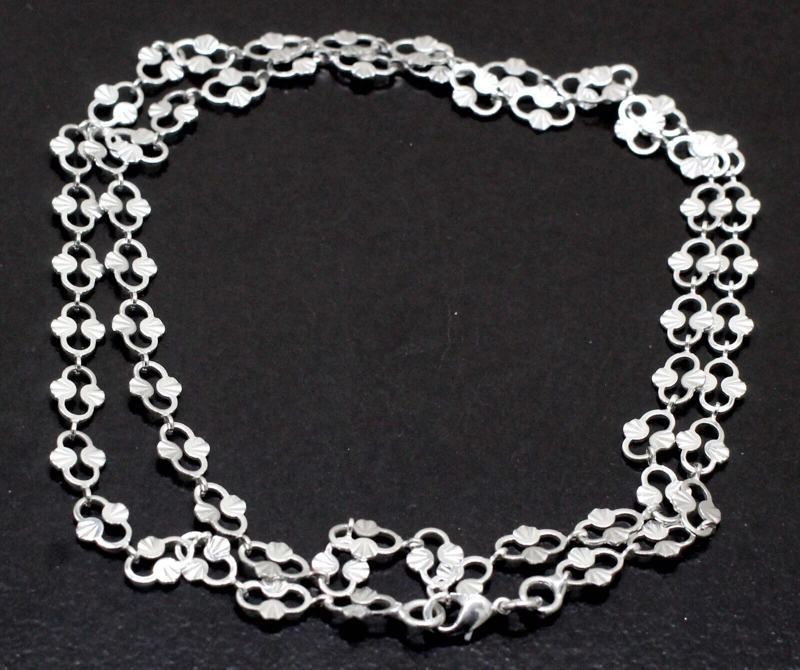 925 Sterling Silver Handmade Jewelry Beautiful Adorable Chain Necklace S-20-22"