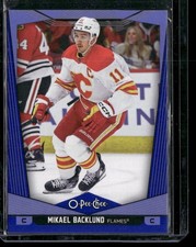 2024-25 O-Pee-Chee #294 Mikael Backlund Blue Border