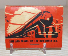 Vintage NY , New Haven  Hartford Railroad Advertising Golf Tees In Matchbook