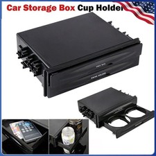 Universal Car Dash Trim Double Din Radio Pocket Kit Drink Cup Holder Storage Box Universal Car Dash Trim Double Din Radio Pocket Kit Drink Cup Holder Storage Box