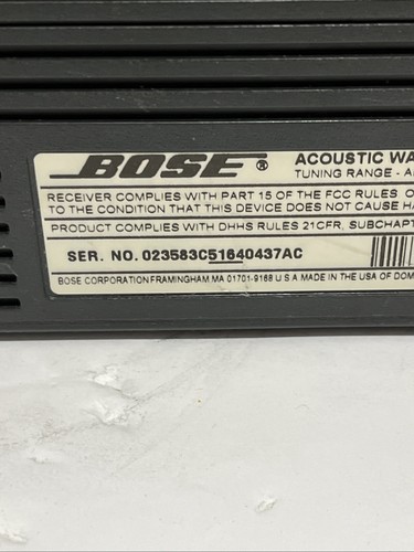Bose Acoustic Wave CD-3000 Audio System AM/FM CD Player With Remote *Tested* - Picture 8 of 13