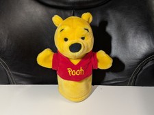 Vintage Disney Winnie the Pooh Stuffed Plush Hand Puppet 9" Arcotoys Mattel