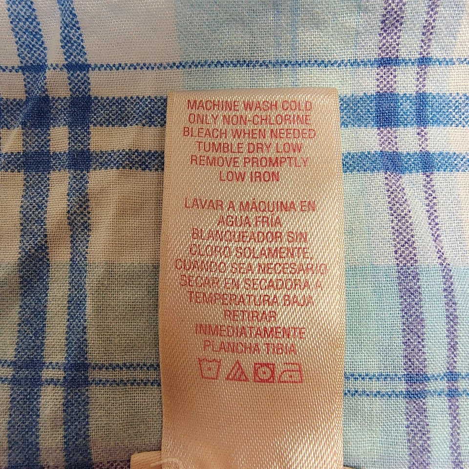 Bata Secret Treasures abuela a cuadros botones bolsillos delanteros salón mediana blanca Foto 4 de 4