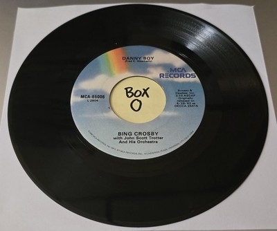Bing Crosby: Danny Boy/Dear Little Boy Of Mine - VG+ | 1973 Pop, Vocal 45rpm