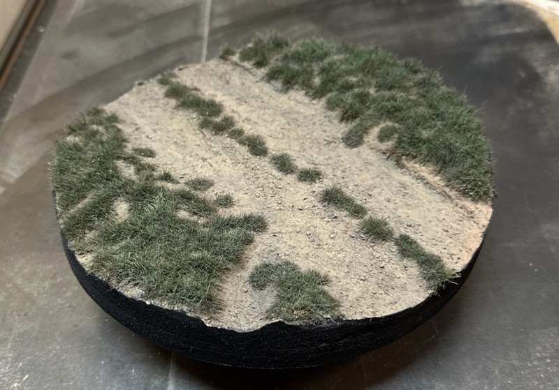 PRE BUILT 1/35-1/32 -1/30  Diorama  8inch Circular Vignette Base WW1-WW2 Road
