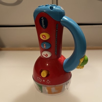 VTech Spin And Learn Color Flashlight ABC Educational Musical Colorful Tested