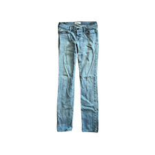 Abercrombie Kids Girls Jeans Slim Straight Light Wash Mid Rise Size 16