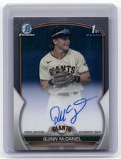 2023 Bowman Draft #CDA-QMC Quinn McDaniel Chrome Prospect Autographs