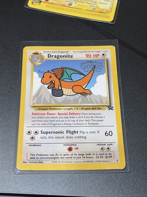 Vintage WOTC 1999 Pokemon Dragonite #149 Kids WB Presents The First Movie Promo