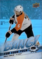 2024-25 Upper Deck #BP-13 Travis Sanheim Bang! For Your Puck Philadelphia Flyers
