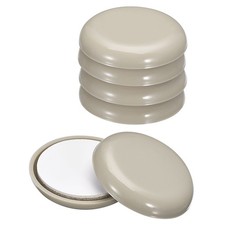 8Pcs Furniture Sliders 1 1/2" - Plastic Self-adhesive Round Sliding Pads Grey