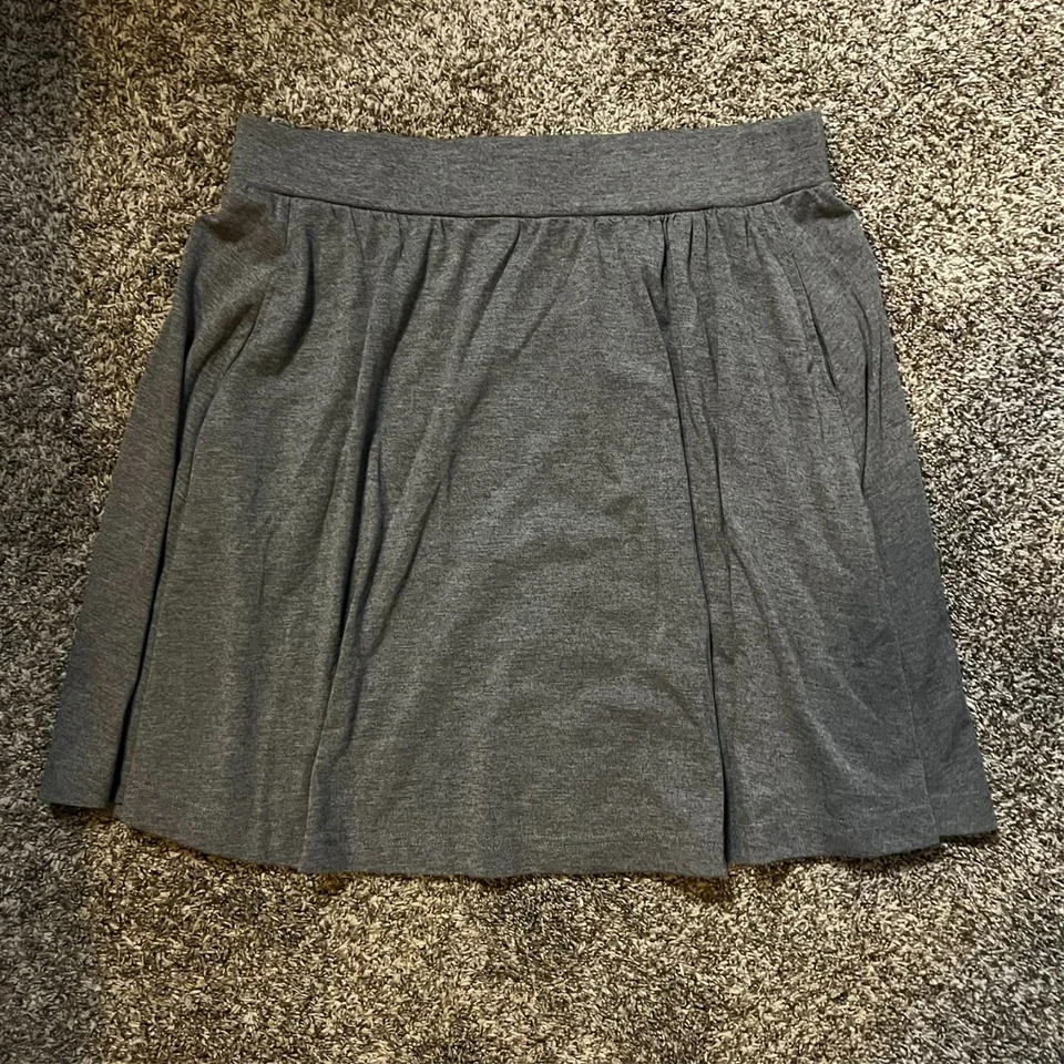 Falda para mujer Sahalie gris informal línea A elástica talla L Foto 4 de 4