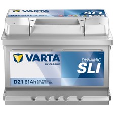 Autobatterie 12V 61Ah 600A/EN Varta D21 Dynamic SLI Starterbatterie 561400060