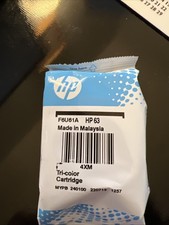 HP 63 Ink TRI COLOR Cartridge Genuine Factory Sealed Package