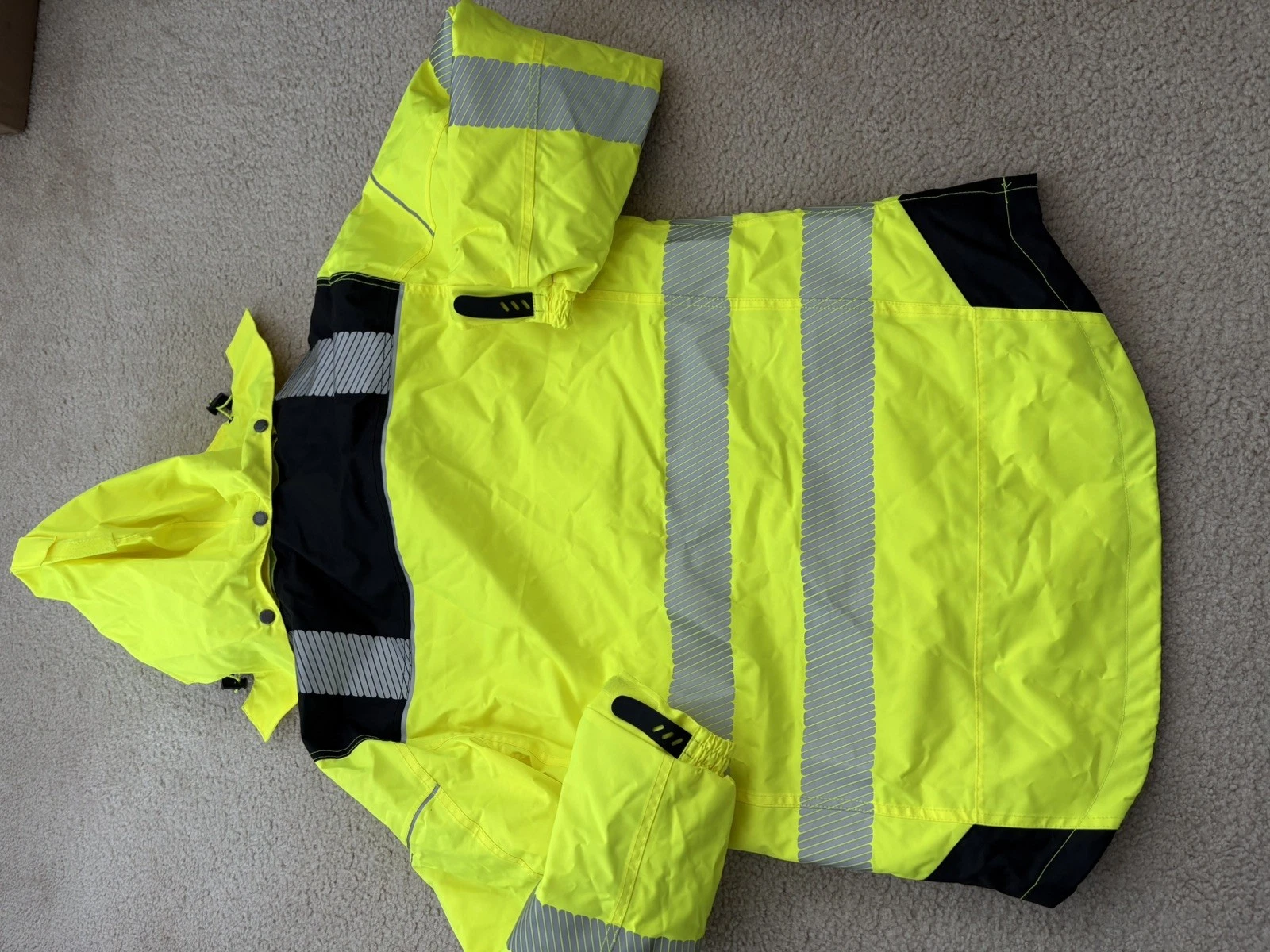 PORTWEST PW3 HI-VIS WINTER JACKET – T400 Safety Rain Reflective image 13