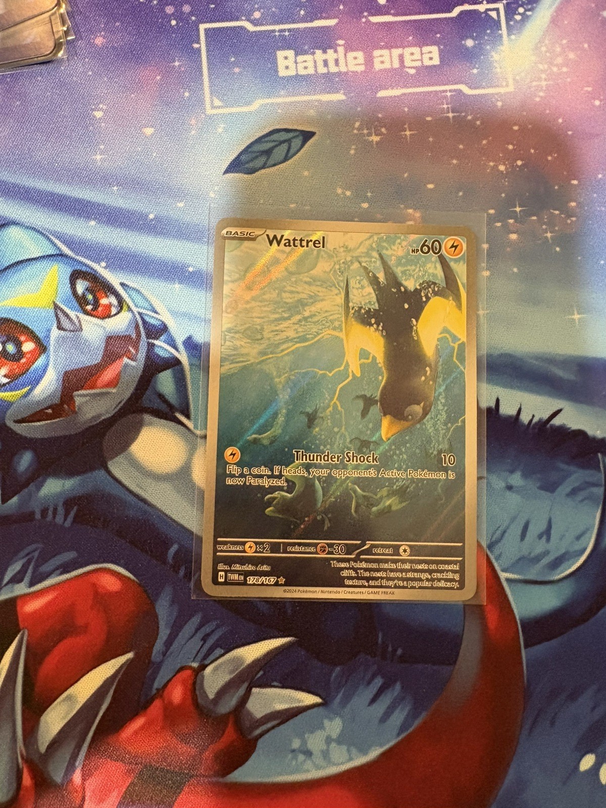 Wattrel - 178/167 Twilight Masquerade Illustration Rare Pokemon - NM/MINT