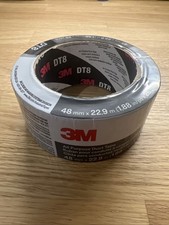 3M All Purpose Duct Tape DT8, Black, 48 mm x 23 m, 48mm x 23m x 0.2mm, Black  0.12 per metre